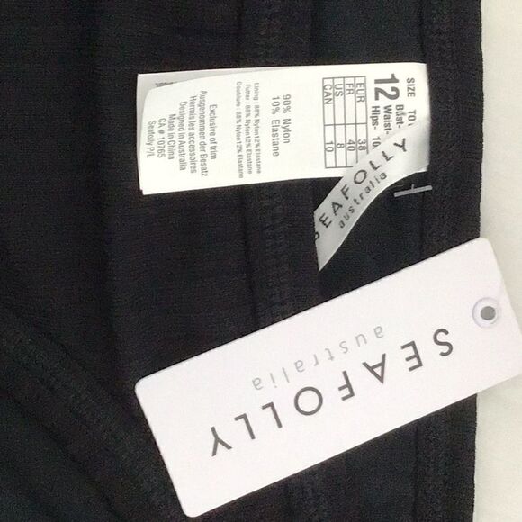 NWT Seafolly Inka Ribbed Hipster Bikini Bottom - Picture 3 of 6